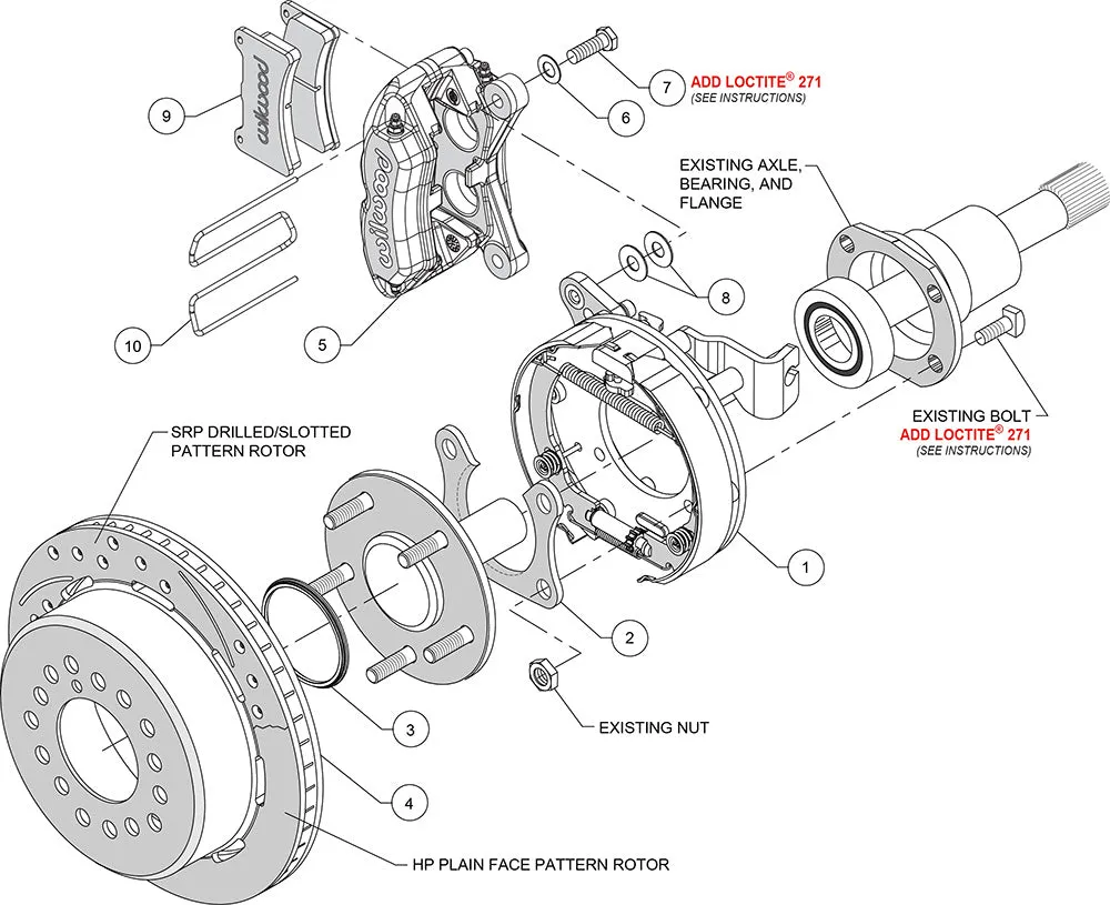 Wilwood FDP-LP 11.00in P-Brake Kit-Polish New Big Ford 2.50in Offset product image