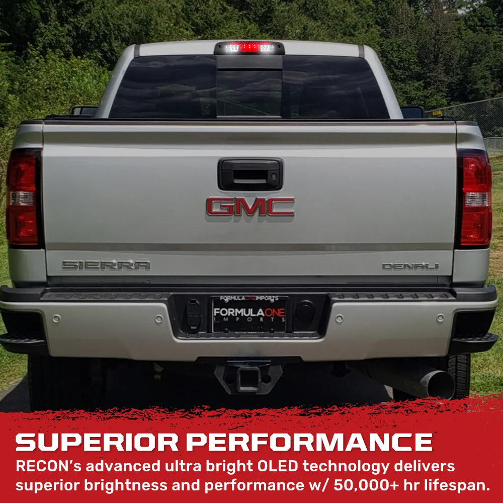 Gmc Sierra & Chevy Silverado 3rd Gen 14-19 2500/3500 Ultra High Power Scanning Red LED 3rd Brake Light w/ High Power Cree Xml White LED Cargo Lights - Smoked Lens product image