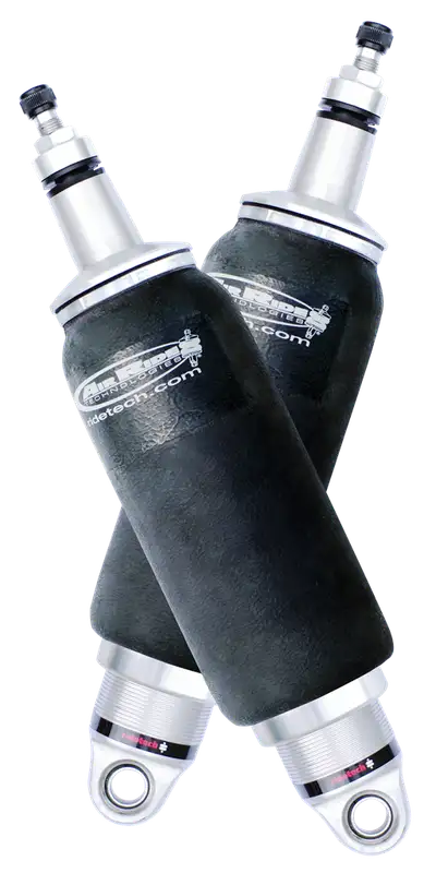 Ridetech Rear HQ Shockwaves 8000 Series W/ 6.9 Inch Stroke And 2 Inch Stud Pair Of Rebound Adjustable Shock waves 5 Inch Rolling Sleeve W/ 1/4 Inch Fittings And Bearing Spacers 1/2 Inch And 5/8 Inch 14 Inch X 20.3 Inch W/ A 17 -17.75 Inch Ride Height Ridetech