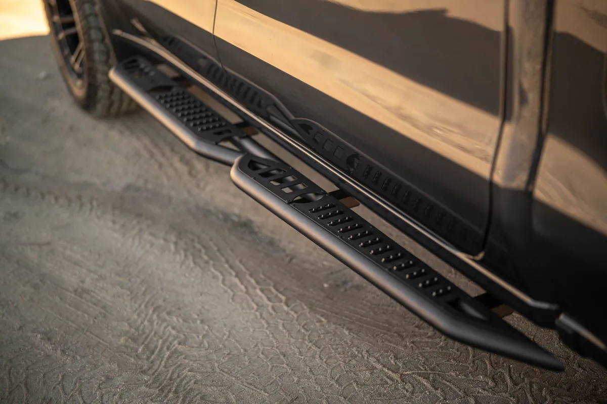 2019-2024 GMC Sierra 1500 Chevrolet Silverado 1500 Crew Cab DV8 Offroad OE Plus Side Steps product image