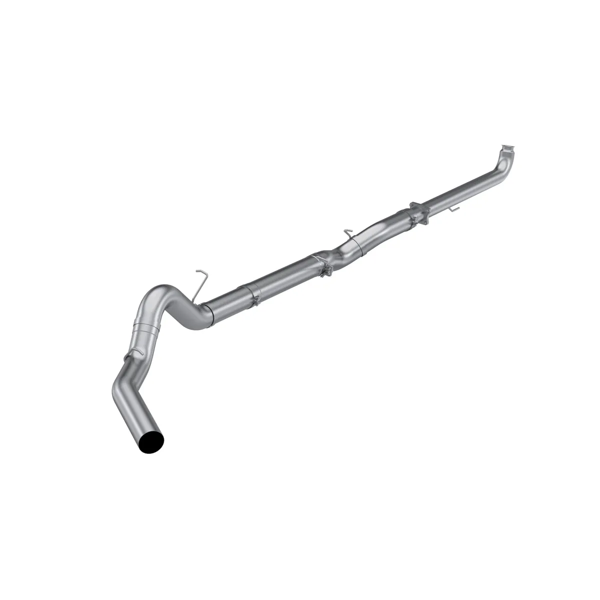 T409 Stainless Steel 5 Inch Downpipe Back Single Side Exit No Muffler 01-04 Silverado/Sierra 2500/3500 6.6L Duramax EC/CC MBRP product image