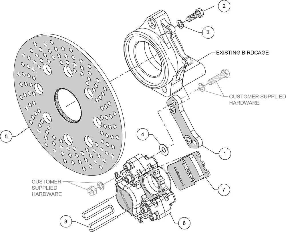 Wilwood DPS-LW Right Rear Kit - Sprint 10.20in Aluminum Drilled Rotor product image