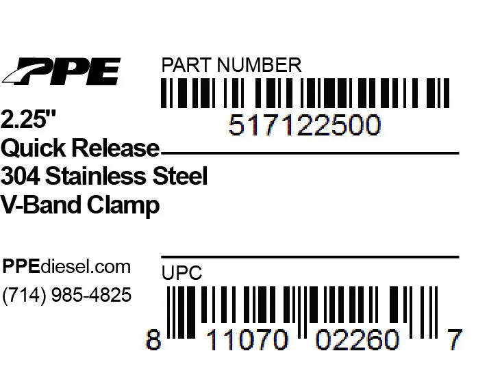 2.25 Inch V Band Clamp Quick Release PPE Diesel product image