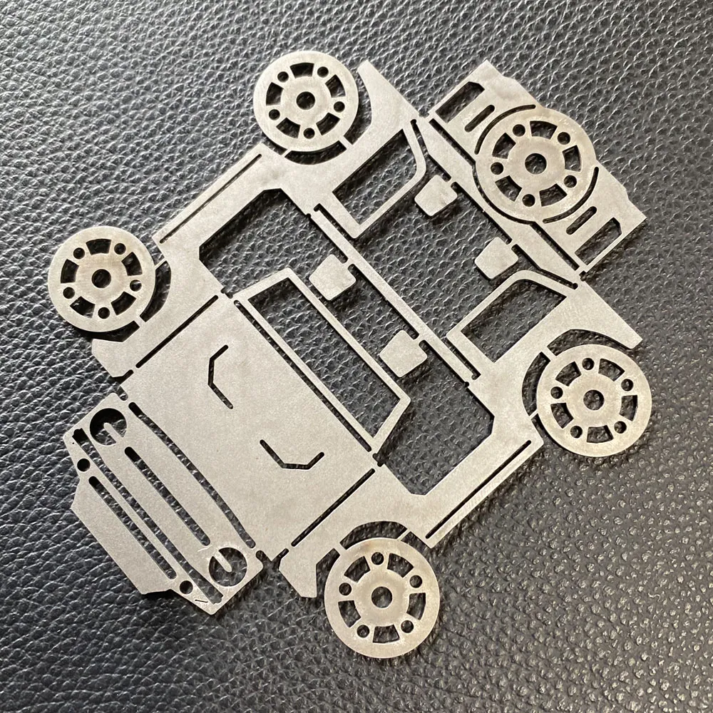 Bronco Business Card Holder Flat Stainless Steel Bendy Bronco Rock Slide Engineering product image