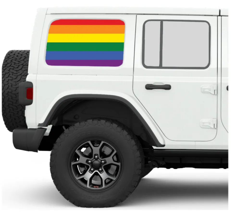Show Your Pride Side Windows Printed Vinyl Decal product image