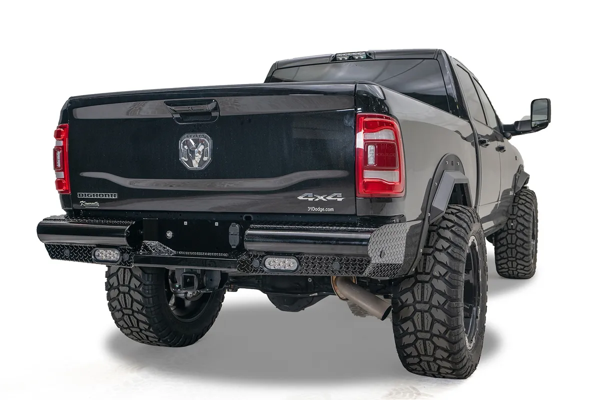 19-C RAM 25003500 New Body Style Black Steel Rear Bumper product image
