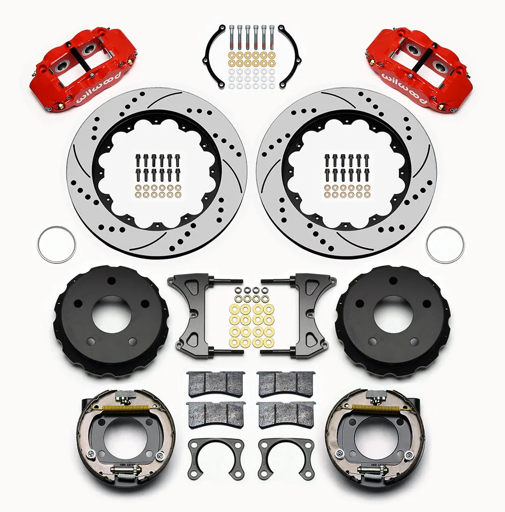 Wilwood FNSL4R Rear P-Brk Kit 14.00in Red Big Ford 2.00in Off Bronco 5 x 5.50 product image