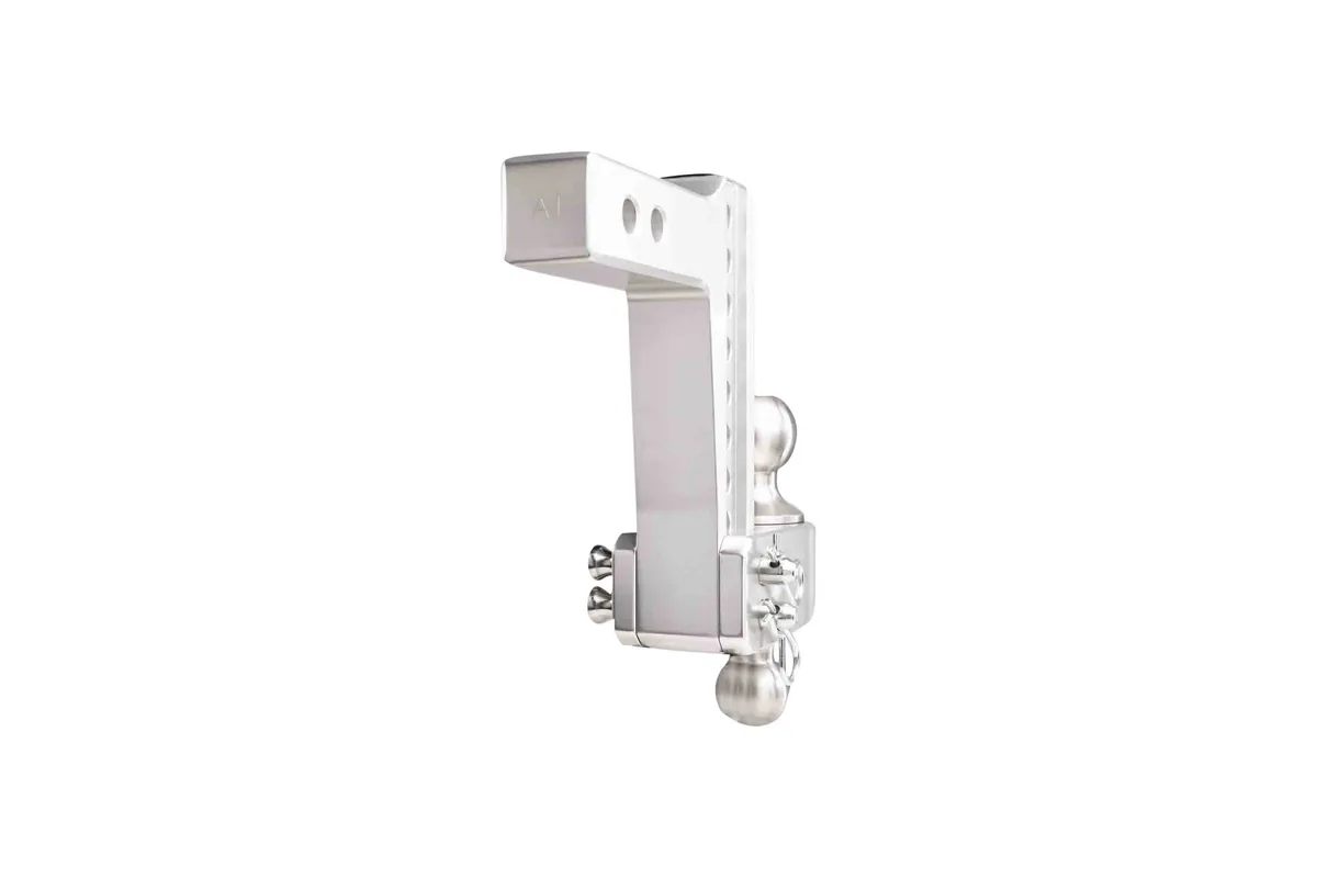 2.0" Aluminum Medium Duty Hitch 6" Drop/Rise w/ Stainless Steel Dual Ball product image