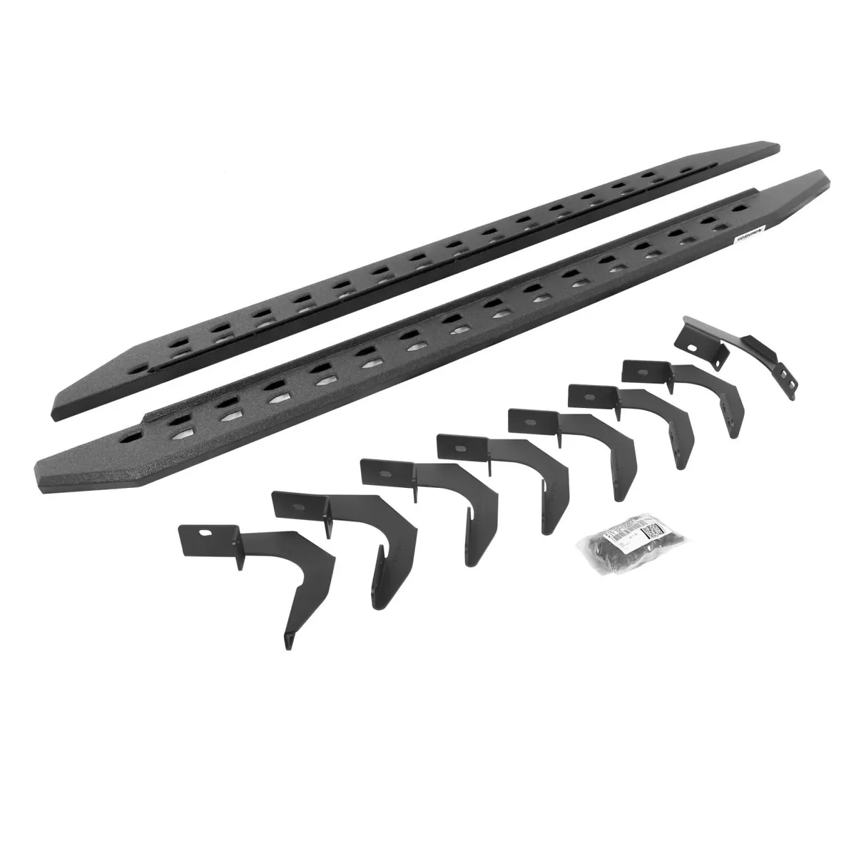 Go Rhino Go Rhino 69423580ST - RB10 Slim Line Running Boards With Mounting Brackets - Protective Bedliner Coating