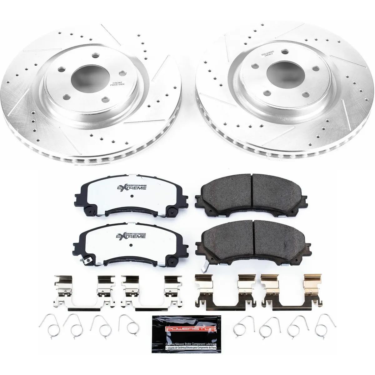 Z26 Street Warrior Upgrade Kit: Drilled/Slotted Rotors; Carbon-Fiber Ceramic Pads W/Hardware product image