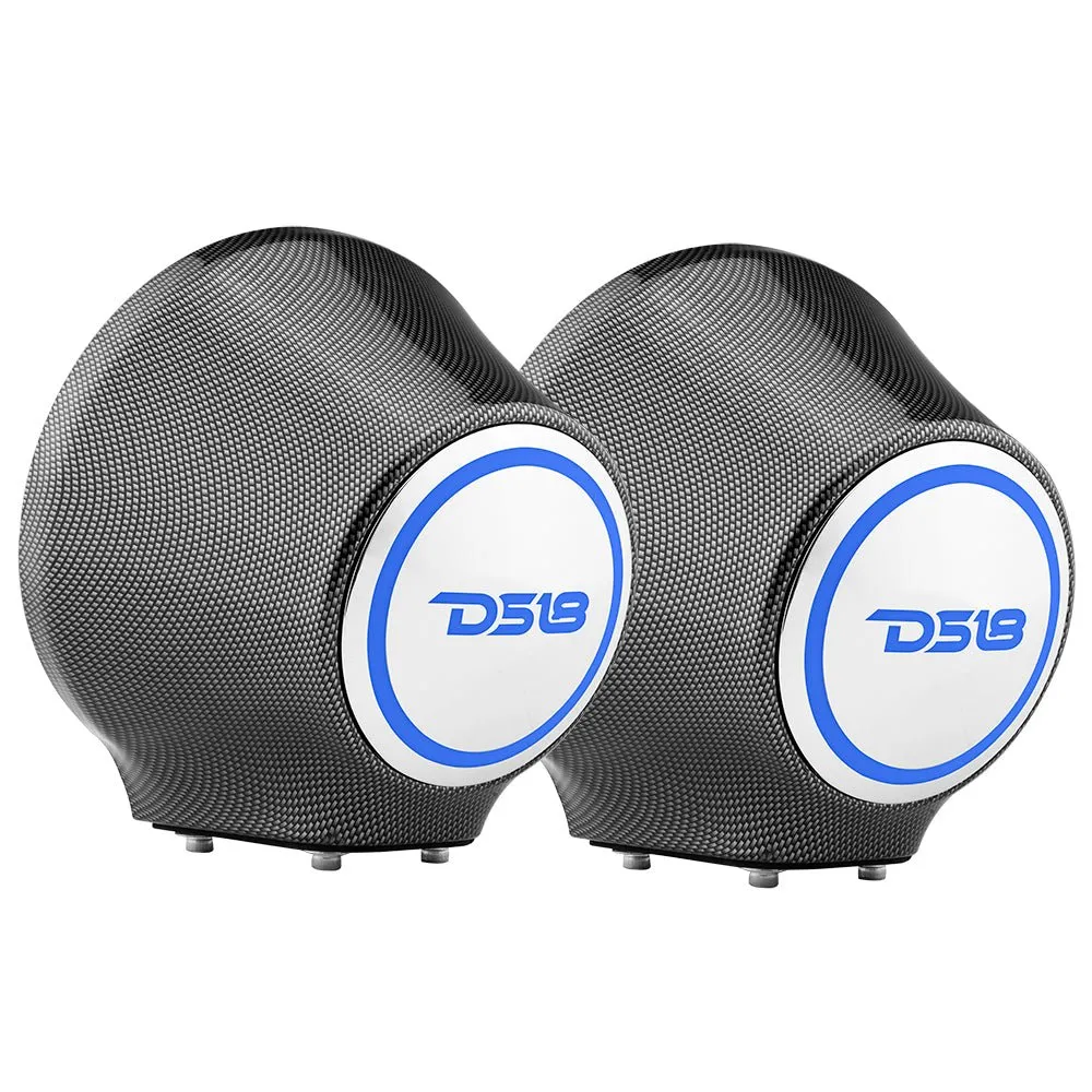 6.5” Universal Flat Mount Kick Panel Speaker Pod – Jet Skis, Jeeps, Motorcycles – RGB LED Lights product image