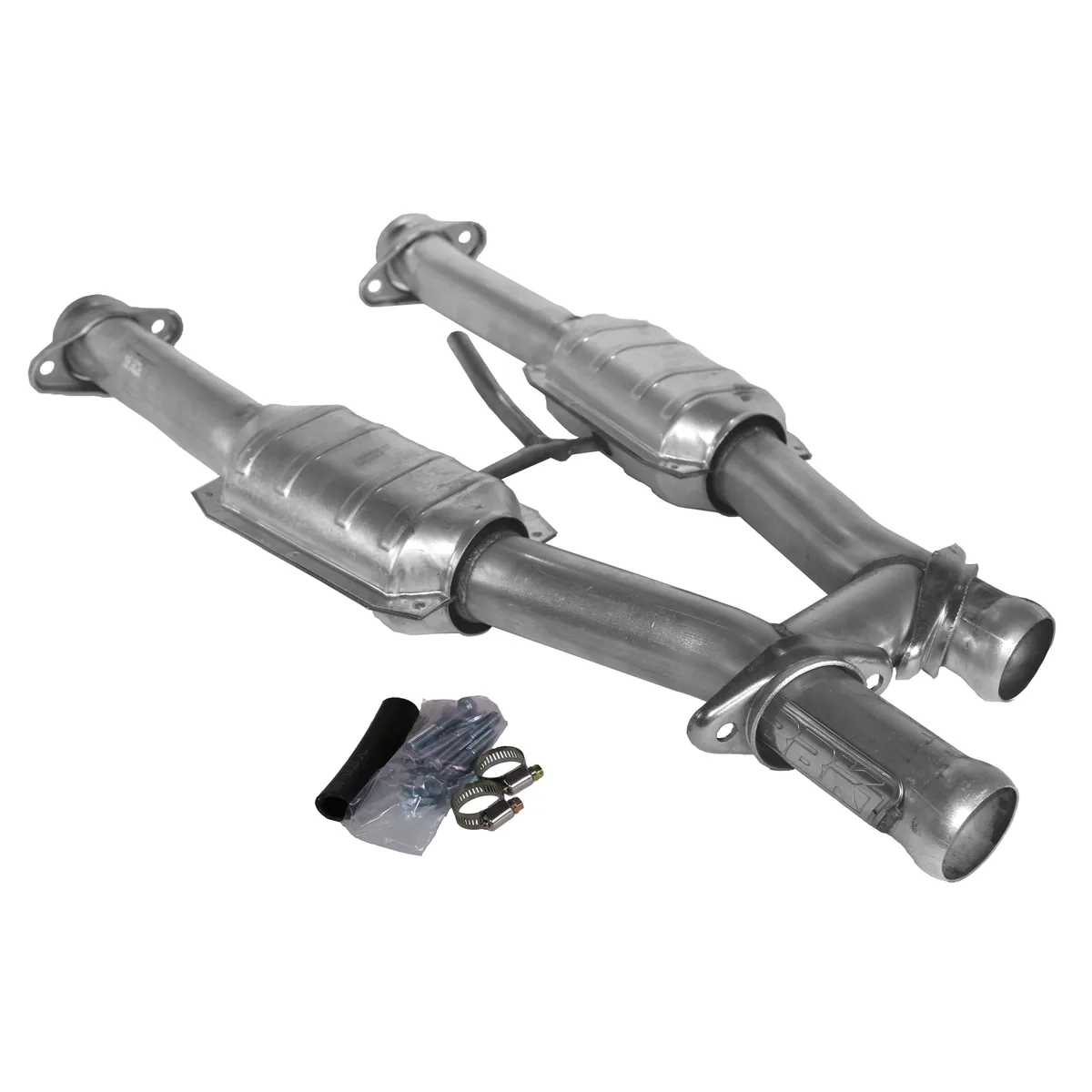 1979-1993 Mustang 5.0l 2.5 Short Mid H-Pipe Wconverters product image