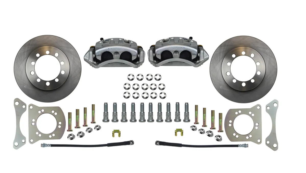 Leed Brakes FC3001SM Spindle Kit with Plain Rotors and Zinc Plated Calipers product image