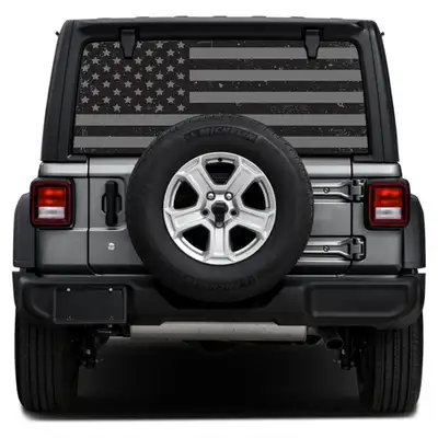 Under The Sun Inserts Distressed Black Out Rear Window Decal