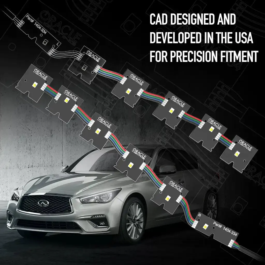 ORACLE Lighting 2014-2024 Infiniti Q50 ColorSHIFT RGB+W Headlight Halo Upgrade Kit product image