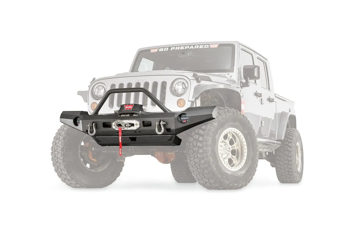 WARN - Full Width Version; One Piece Design; Direct-Fit; Mounting Hardware Included; With Grille Guard; With Internal Winch Mount; With Shackle Mounting Tabs product image