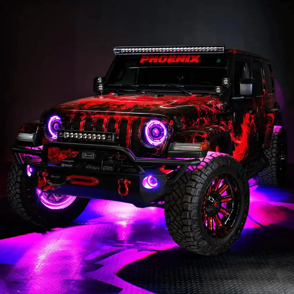 ORACLE Lighting Jeep Wrangler JK/JL & Gladiator JT High Performance 20W LED Fog Lights - Dynamic ColorSHIFT product image