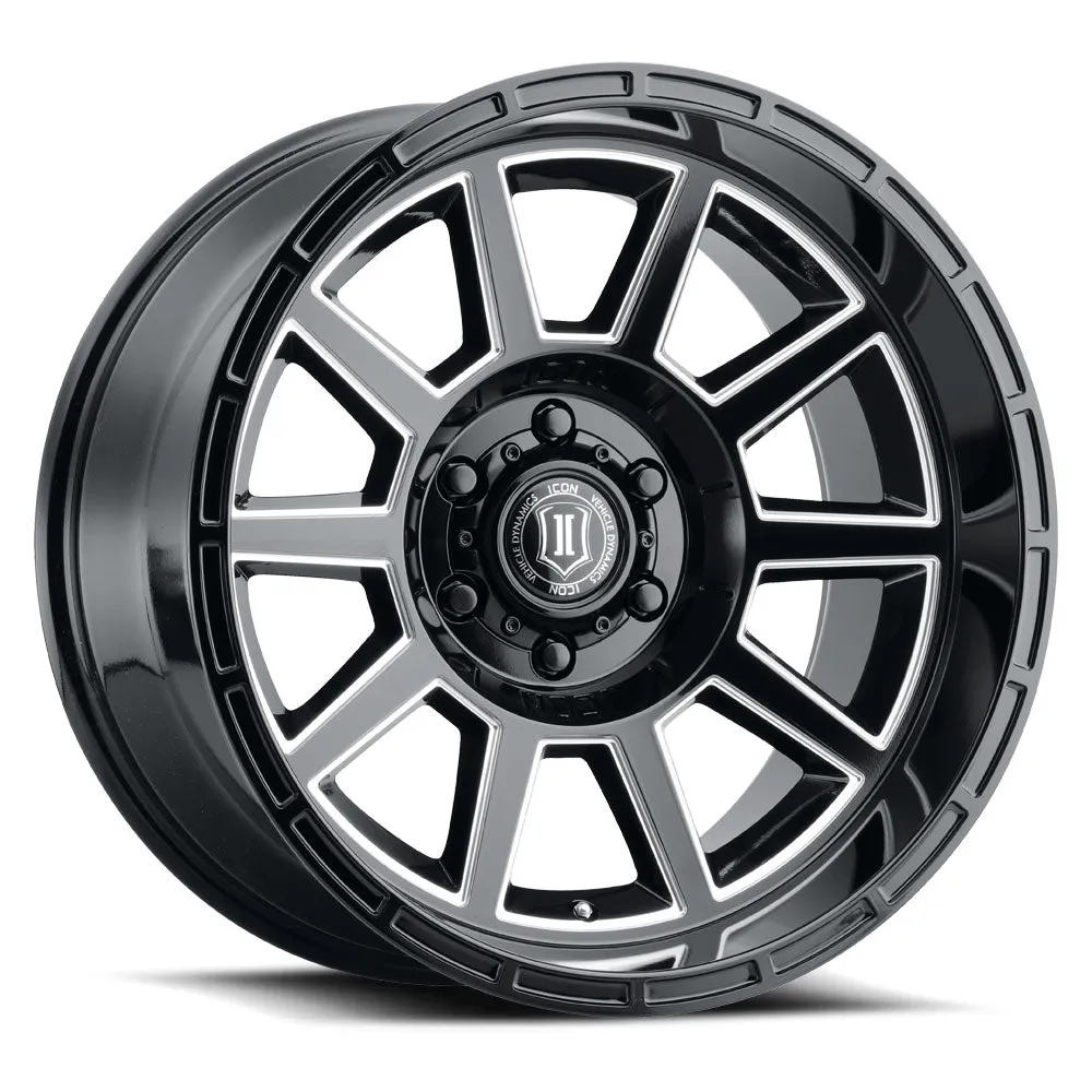 ICON Alloys Recoil, Gloss Black, 20 x 10 / 5 x 5, -24mm Offset, 4.5" BS product image