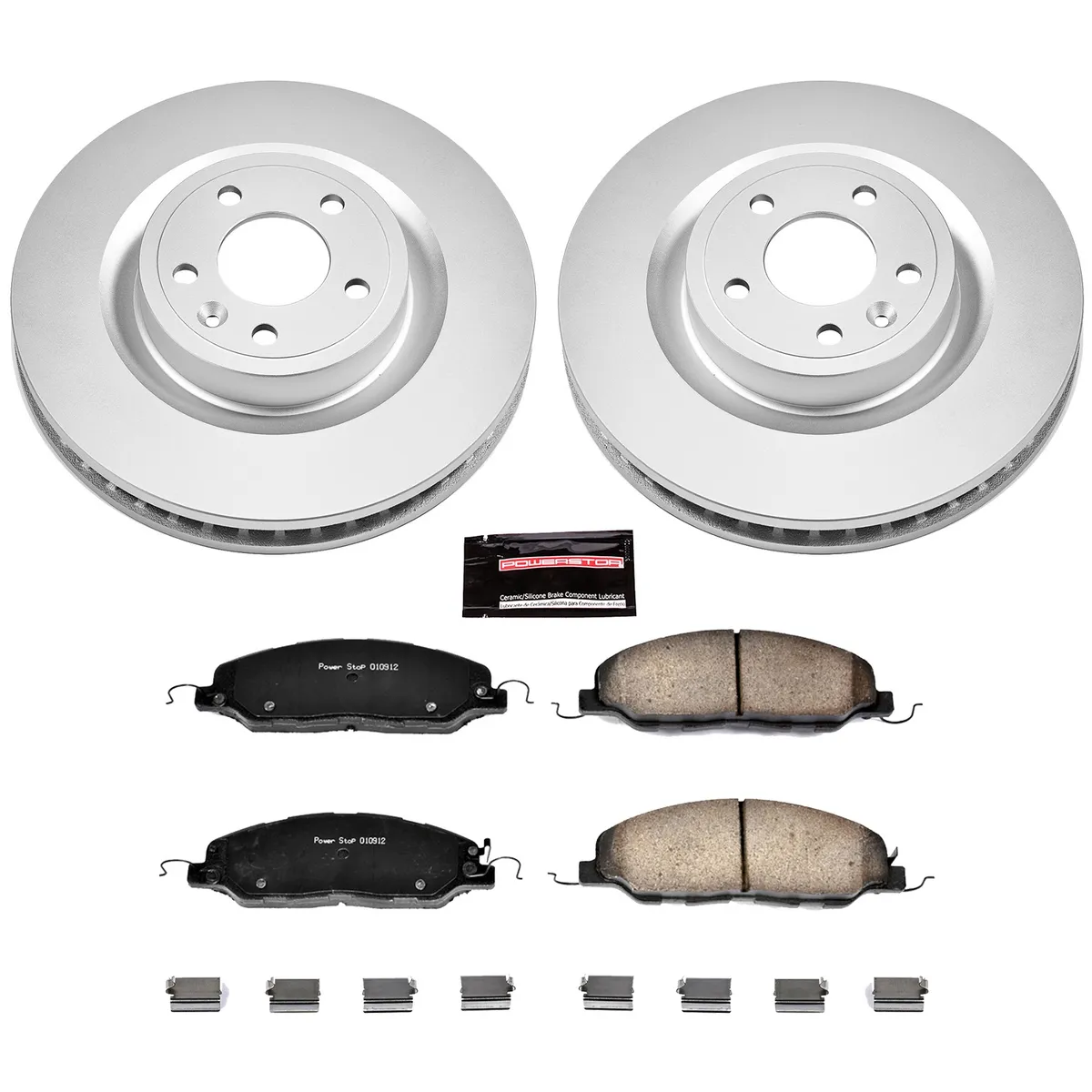 Z17 Geomet Coated Rotor Kit: Genuine Geomet Fully Coated Rotors; Ceramic Pads W/Hardware product image