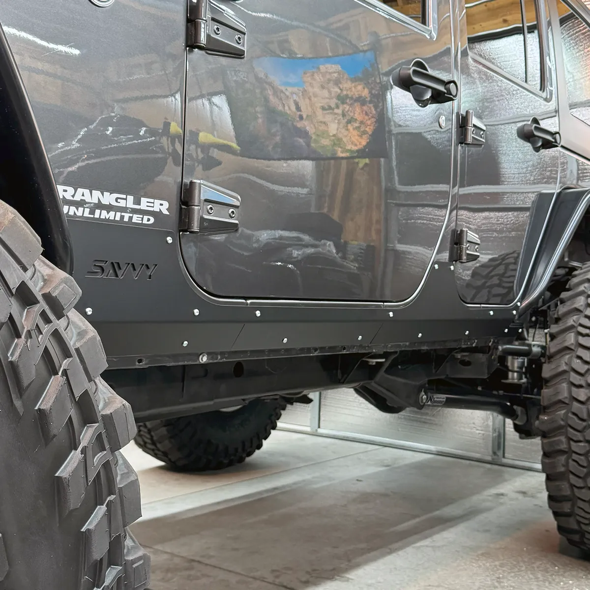 0718 Wrangler Rocker Trim Kit Raw product image