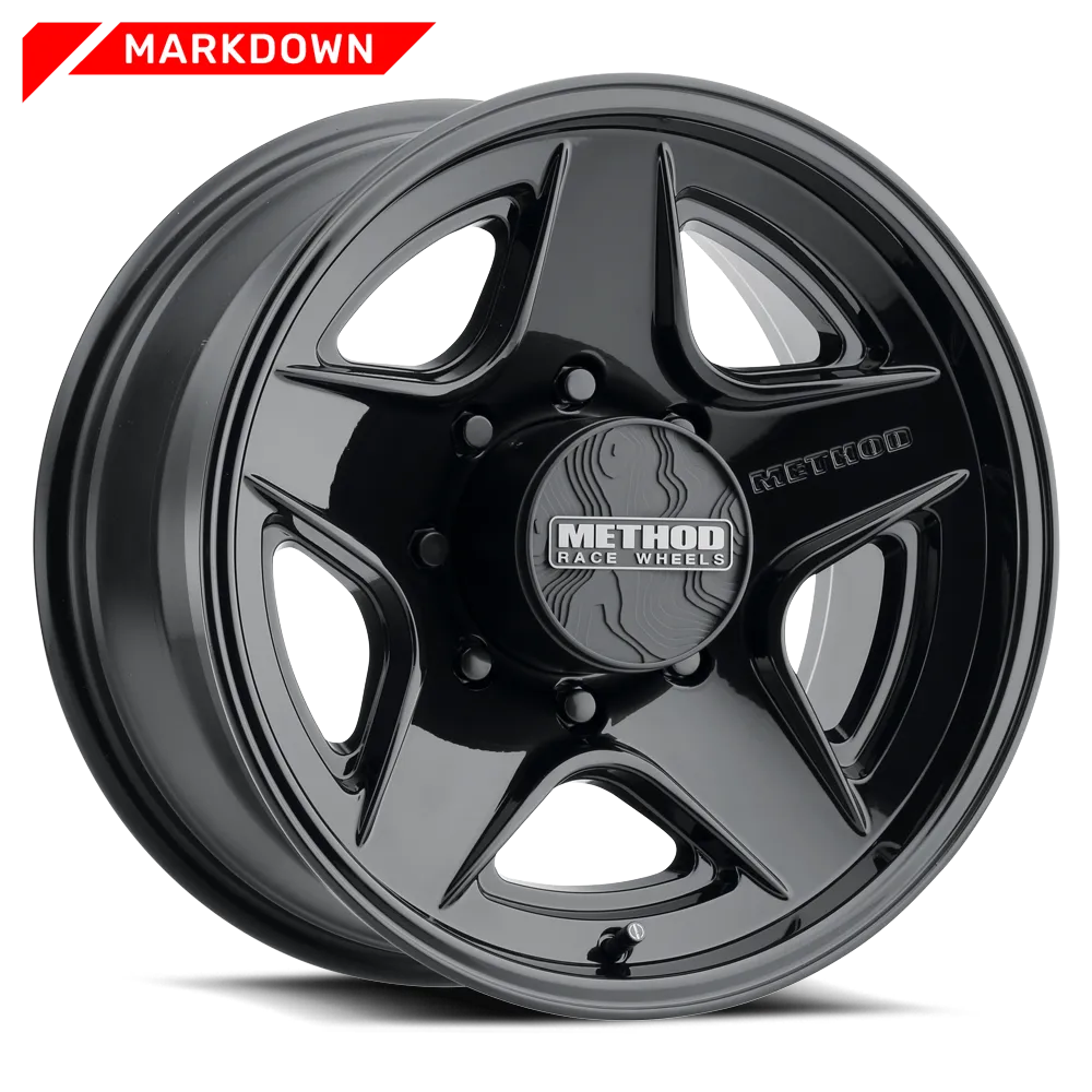 Aluminum Wheels 20x9 MR319 Bolt Pattern 8 On 170 Offset 18 Lip Size 1.06 Gloss Black GB Method product image
