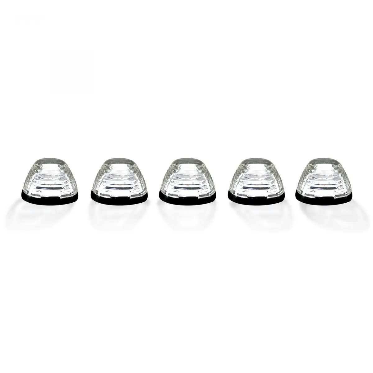 Ford 99-16 Superduty (5-Piece Set) Clear Cab Roof Light Lens With RGB (Multi-Colored) High-Power Led's - (Attn: This Part is For Trucks That Did Not Come With Factory Installed Cab Roof Lights) product image
