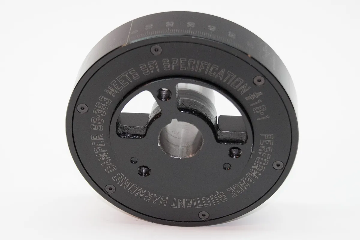 Damper Race Sfirated Chev sb 400/383 197080 Ext Bal 6.75in od Black product image