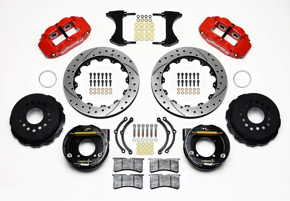 1964 - 1974 Buick, Chevrolet, Oldsmobile, Pontiac Forged Narrow Superlite 4R Big Brake Rear Parking Brake Kit - 140-12964 product image