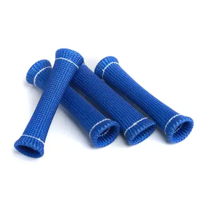 Thermo-Tec Products Plug Wire Sleeve Braided 6 x .375 Inch Up to 750 Degree F Blue 4 Pack Thermo Tec