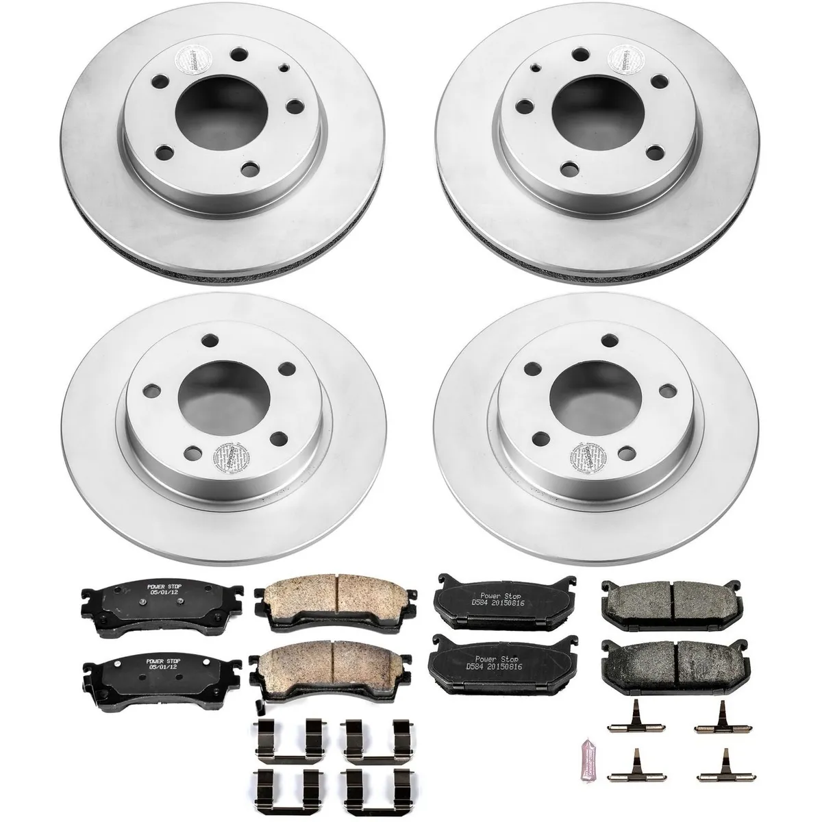 Z17 Geomet Coated Rotor Kit: Genuine Geomet Fully Coated Rotors; Ceramic Pads W/Hardware product image