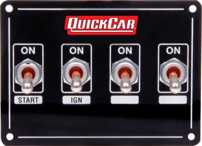 Quickcar Racing Products Ignition Panel Extreme 4 Switch Single Ignition