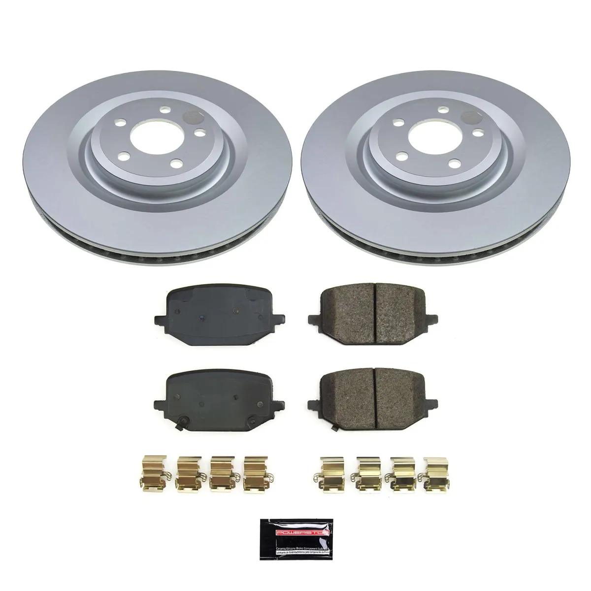 Z17 Geomet Coated Rotor Kit: Genuine Geomet Fully Coated Rotors; Ceramic Pads W/Hardware product image