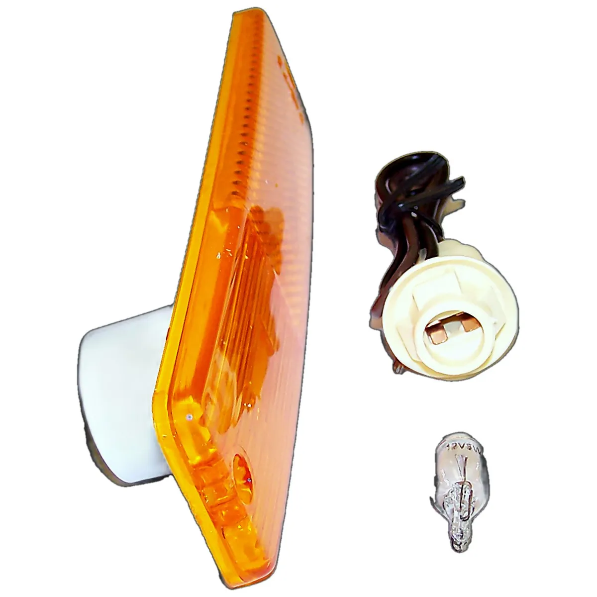 Crown Automotive Jeep Replacement 994020K Amber Side Marker Kit w/ Clear Bulb & Wiring for 72-86 CJs 74-91 SJ, J-Series product image