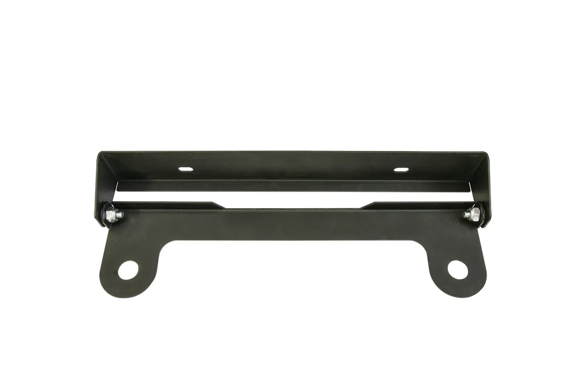 Flip-Up License Plate Holder; Black; For Use w/Hawse Winch Fairlead; product image