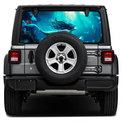 Under The Sun Inserts Mermaid Dive Rear Window Decal