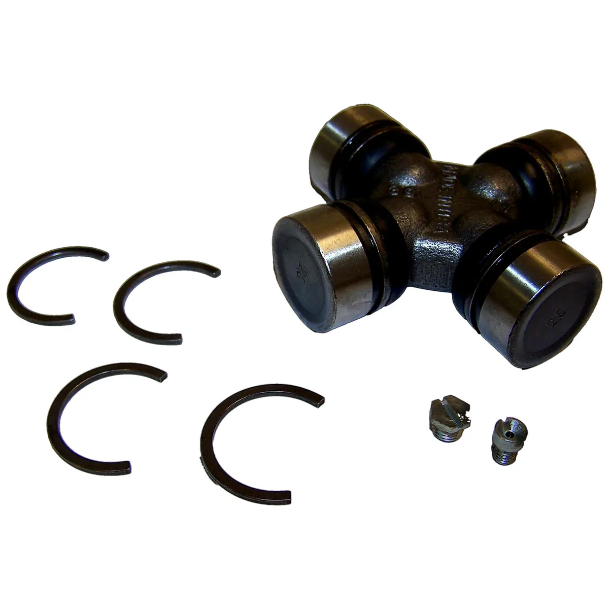 1976-1986 CJs;1984-1992 XJ Cherokee MJ Comanche w/o ABS;1987-1995 YJ Wrangler w/o ABS;Front Axle Shaft 260 Series U-Joint; 1.06" Cap; Grease Fitting in Bearing Cap product image