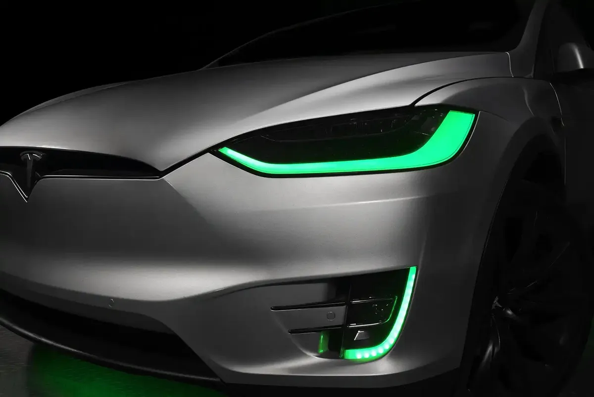 Oracle Lighting 2016-2024 Tesla Model x Dynamic Colorshift Headlight & Fog Light DRL Upgrade Kit - Combo product image