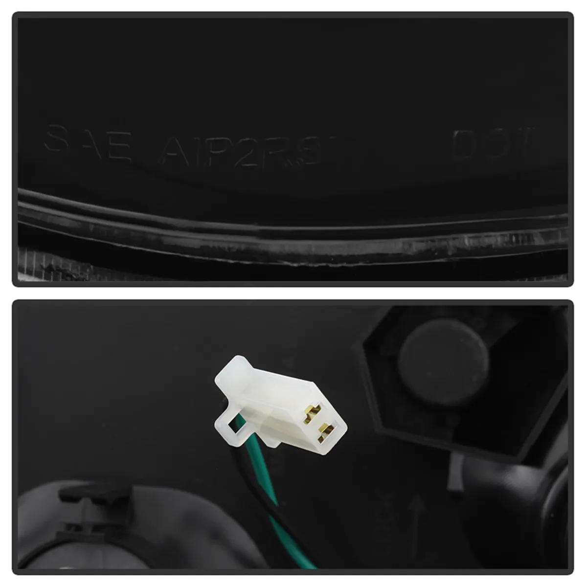 XTune Light Bar LED Tail Lights; Black Smoked; product image