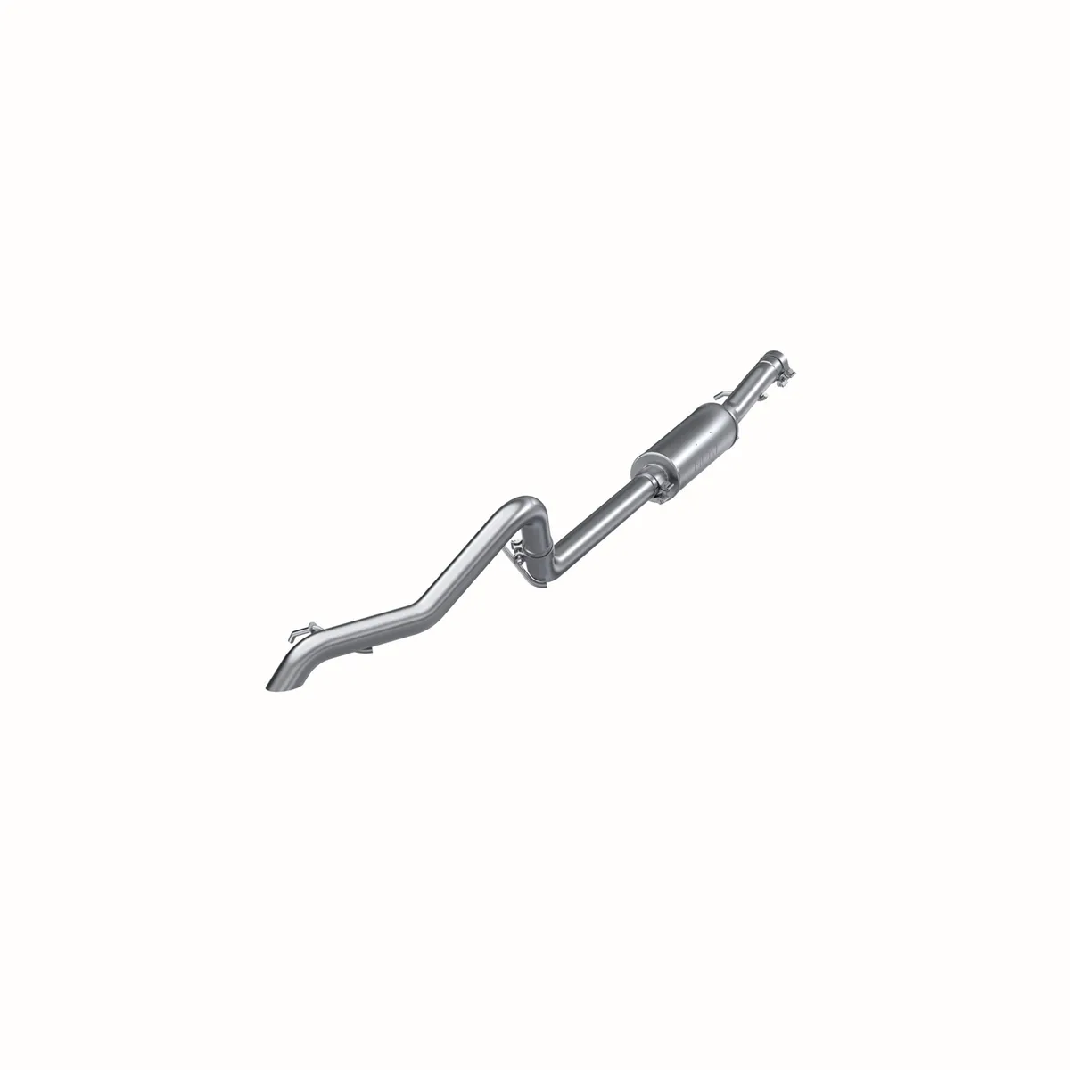 Armor Lite Cat Back Exhaust System; 2.5 in.; Incl. Ext. Pipe/Overaxle Pipe/Offroad Tailpipe/Muffler/Hardware/No Tip; Muffler Before Axle; Single Rear Exit; Aluminized; product image
