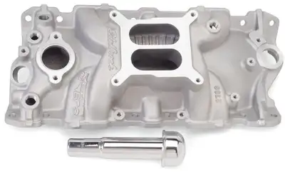 Edelbrock Intake Manifold; Performer EPS with Oil Fill Tube and Breather for Small-Block Chevy