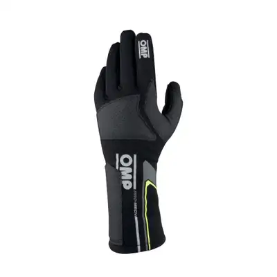 OMP Racing INC Pro Mech EVO Gloves Blac k Tg. l Fia 8856-2018