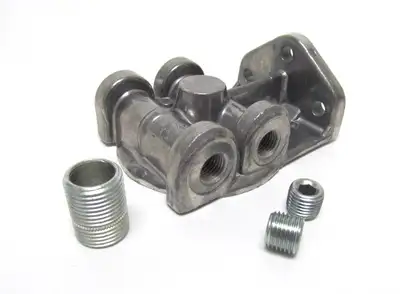 Perma-Cool Oil Filter Mount 3/4in- 16 Ports: 1/4in NPT