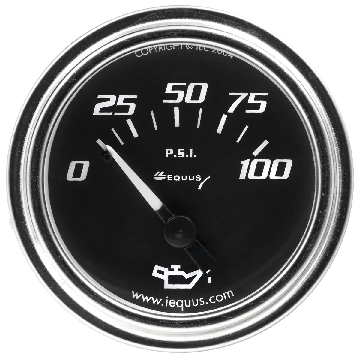 2.0 Dia Oil Pressure Gauge Chrome 0-100psi product image