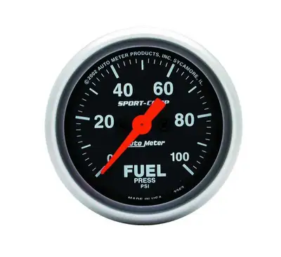 AutoMeter Gauge, Fuel Pressure, 2 1/16", 100psi, Digital Stepper Motor, Sport-Comp