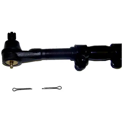 Crown Automotive Jeep Replacement Drag Link Assembly; At Pitman Arm; To Steering Knuckle; LHD; Incl. 2 Tie Rod Ends/Adjuster/Hardware;