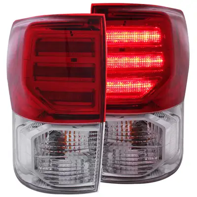 ANZO USA 0713 Tundra g2 LED Red/Clear Taillights Driver/Passenger