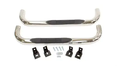 Westin E-Series 3 Nerf Step Bars Stainless Steel SilveradoSierra 1500 Reg Cab 1999-2013 2500LD Reg Cab 1999-2004 2500HD3500 Reg Cab 2001-2014