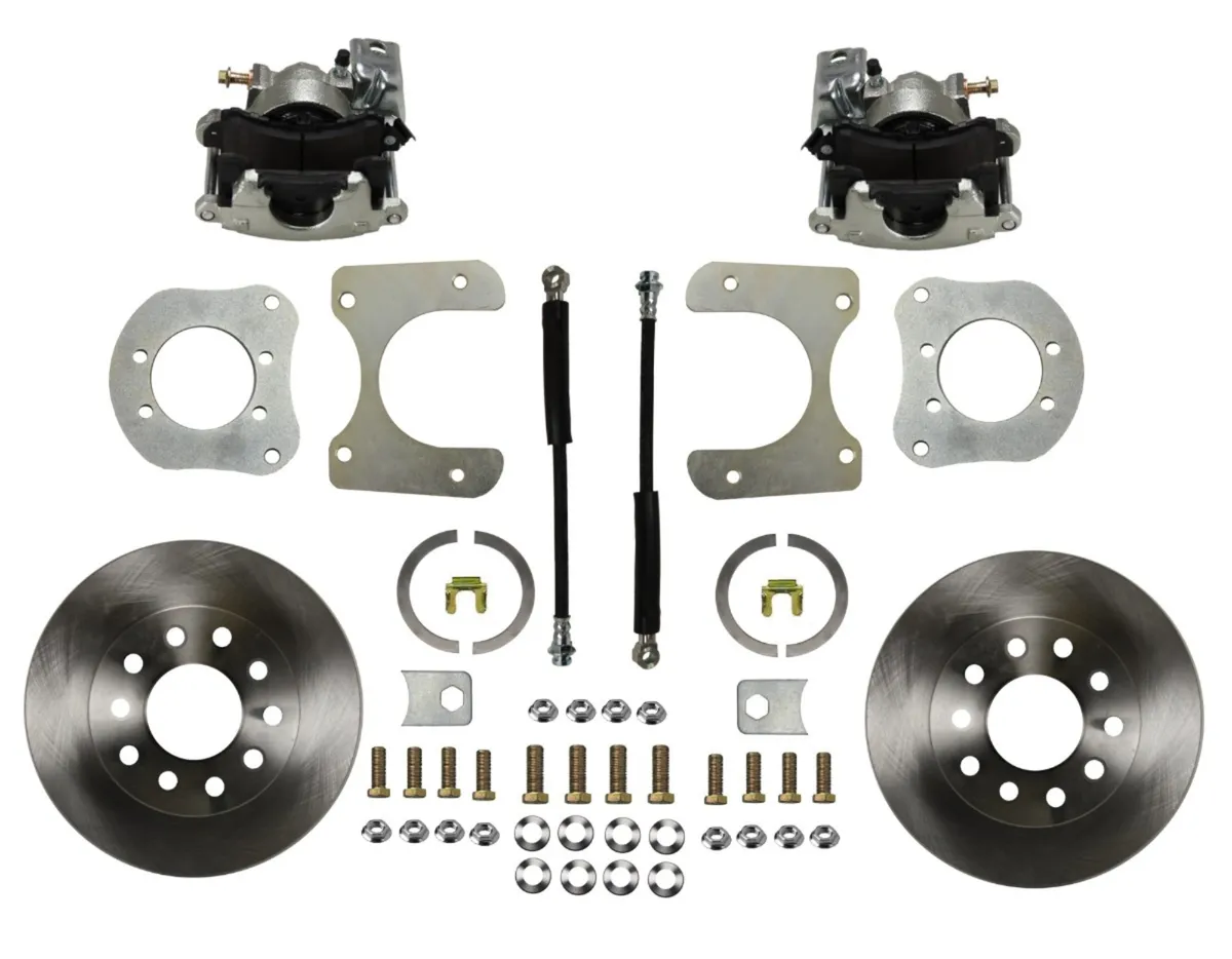 Leed Brakes RC3001 Rear Disc Brake Kit with Plain Rotors and Zinc Plated Calipers product image