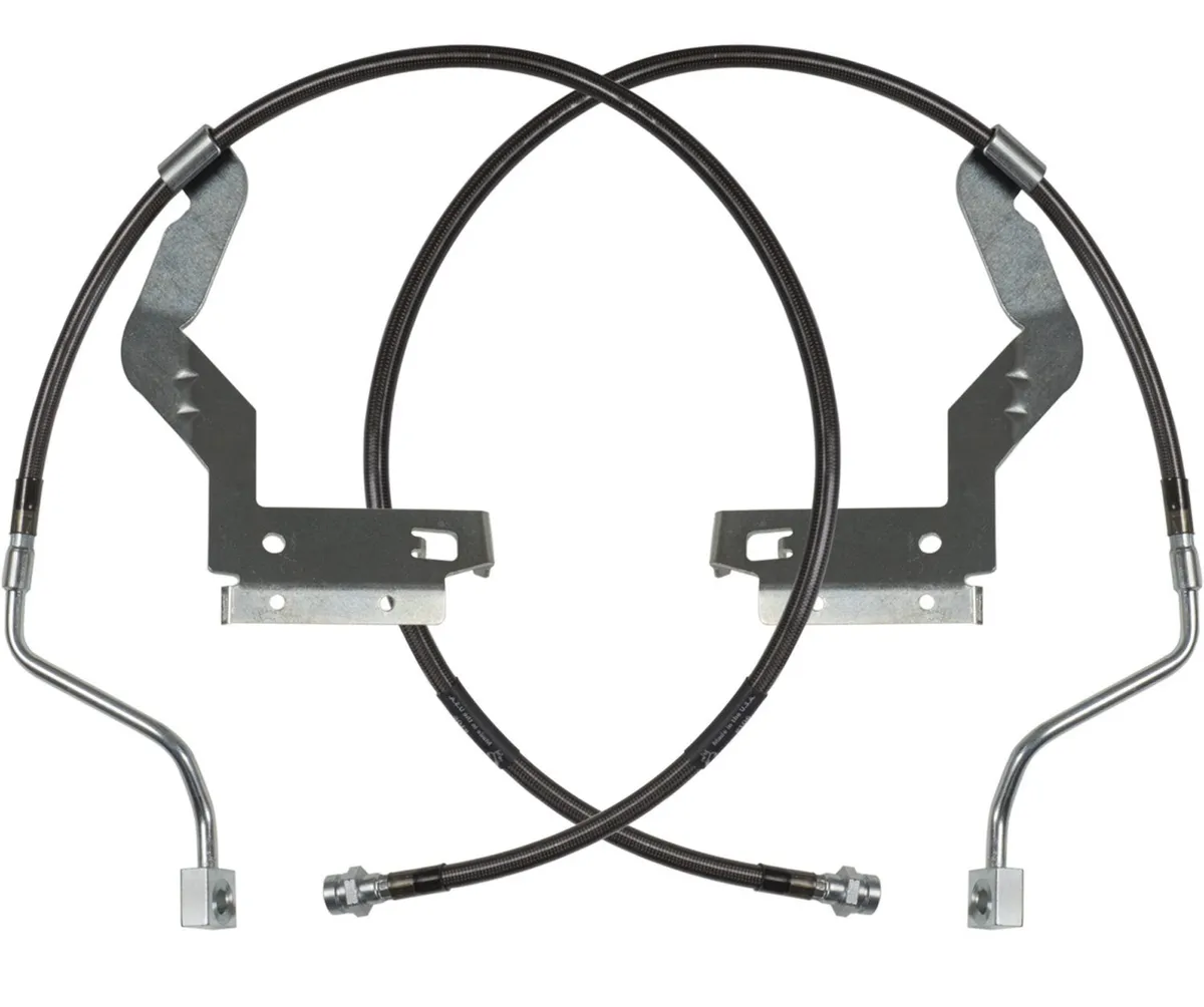 1722 F250 Super Duty Suspension Extended Braided Brake Lines Front product image