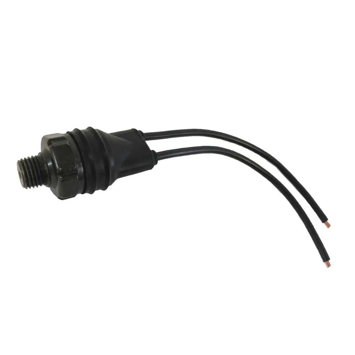 Sealed Tank Mount Pressure Switch With 12 Gauge Wire Leads 1/4in m Npt 90 PSI product image